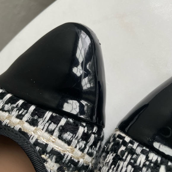 Zara Tweed Cap-Toe Flats, EU Size 38 - Picture 3 of 11